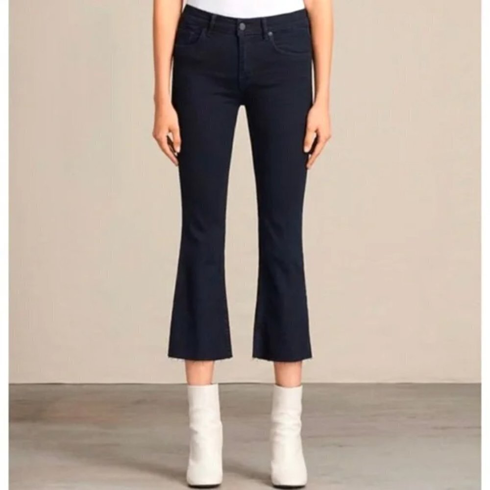 All Saints‎ Heidi Cropped Jeans in Dark Wash